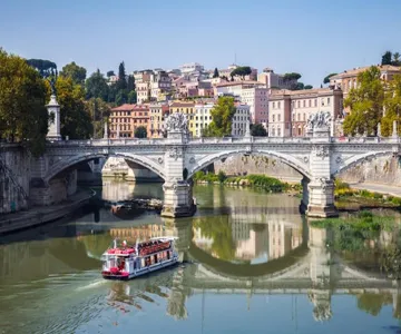 Italian Aperitif on the Tiber River